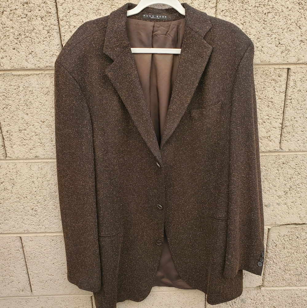 Boss Hugo Boss Blazer Patterned in Stretch Fabric.
